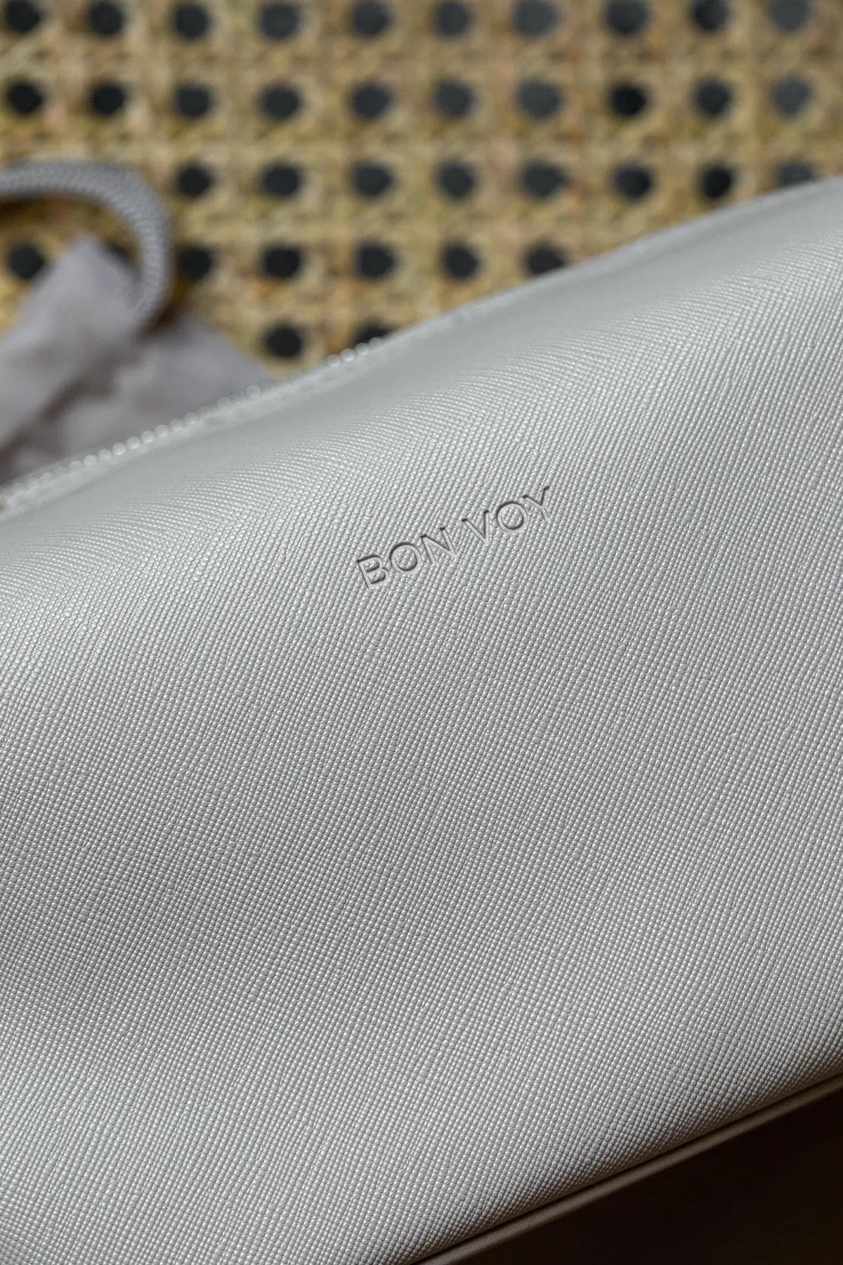 Close-up of BON BAGS bag texture
